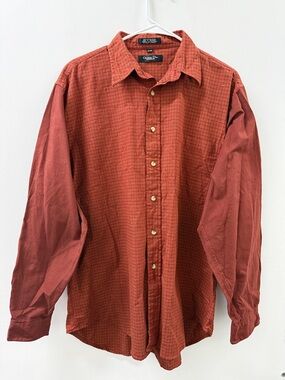 Dior Men’s Burnt Orange Button-Down Shirt